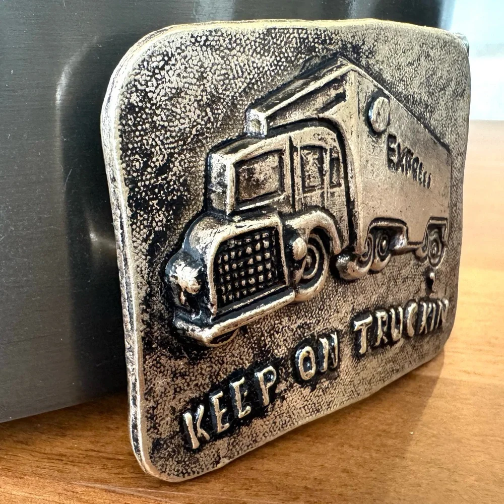 Keep on Truckin Vintage Belt Buckle